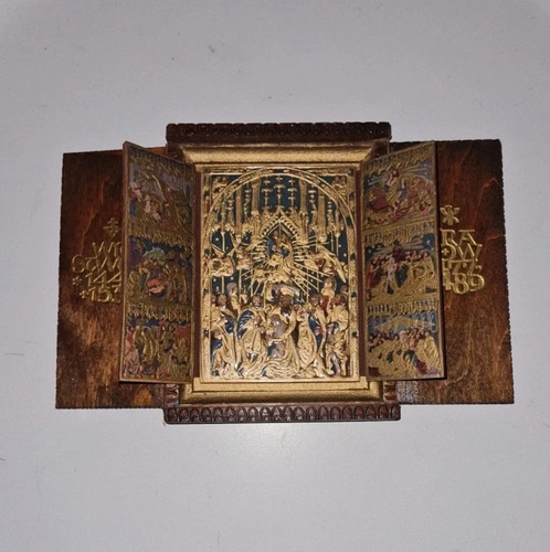Triptyque religieux bois de - triptyque,