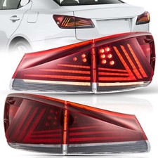 Feux arrière VLAND LED rouge pour Lexus IS250 300 2006-2013 avec séquences