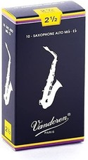 Vandoren Paris Alto Sax Traditional Reeds Strength #2.5 Box of 10 SR2125