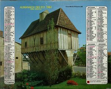 Calendrier Almanach PTT 1984