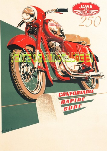 Moto jawa 250 années 1950 - -,