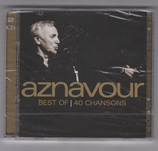 AZNAVOUR  Best Of 40 Chansons  2 CD NEUF