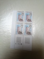 Timbre FRANCE Tour de Constance AIGUES-MORTES Neuf ** YT1566 1968 COIN NUMEROTE