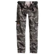 Surplus Dames Premium Pantalon Slimmy Militaire Coton Cargaisons Black Camo