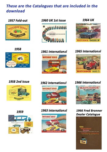 Matchbox catalogues 1957 1958 - 1957,