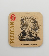 Sous bock  bière  Pélican Lille Nord le P'tit Quinquin