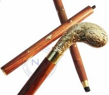 Ancien bâton de poignée de