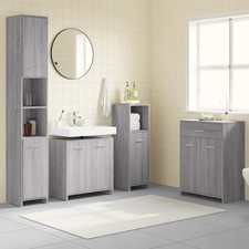 Ensemble de Meubles de Salle de Bain 4 pcs Armoire Maison Multicolore vidaXL