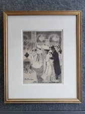 Gravure eau forte estampe Abel