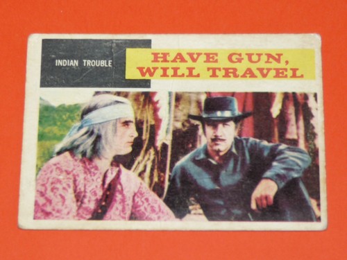 Gum card 1959 western - card,