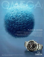 Publicité Advertising 1220 2011  montre Omega Planete Ocean  Buzz Aldrin astrona