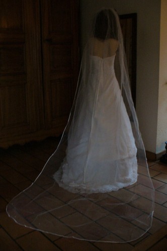 Voile perlé avec - voile, 3m,