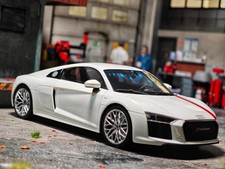 Audi R8 4S RWS TBC (2018) Blanc / Rouge - GT247 - 1/18 - GT Spirit - Etat Neuf