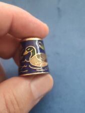 L4-  Dé à coudre - Canards - Laiton Emaille