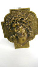 visage christ en bronze massif