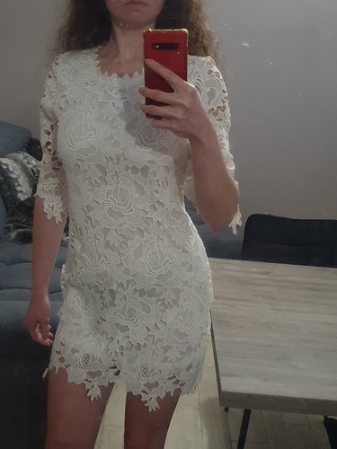 Robe dentelle blanche - robe,