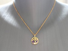 Pendentif arbre de vie, collier arbre de vie en acier inoxydable, aurore boréale