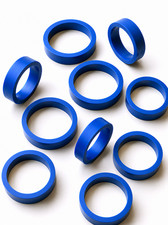 10 caoutchoucs  standard bleu