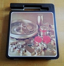 Ancienne Malette de Jeux de Société en Plastique Années 70 Seventies