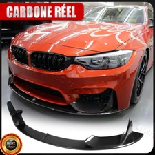 Pour BMW F80 M3 F82 F83 M4 14-19 CARBONE Spoiler Lèvre Lame Jupe Pare-Choc Avant