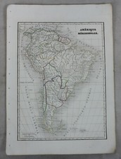 Carte d'Atlas de 1835 Monin -