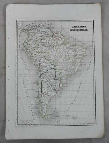 Carte atlas 1835 monin - carte, d'atlas