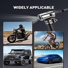 Kit de réparation de tuyau de gonflage de pneu portable avec buse d'air de verr