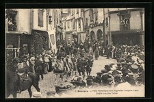 CPA Bourges, Fetes de l´Argentier Jacques Coeur, Defilé rue des Toiles 