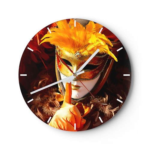 Horloge murale verre - horloge, en