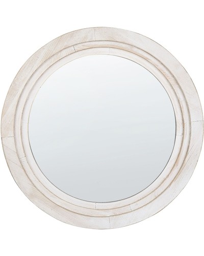 Miroir mural blanc - miroir, cassé