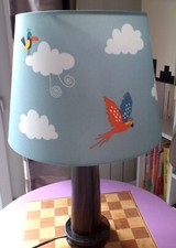 Lampe en bois exotique