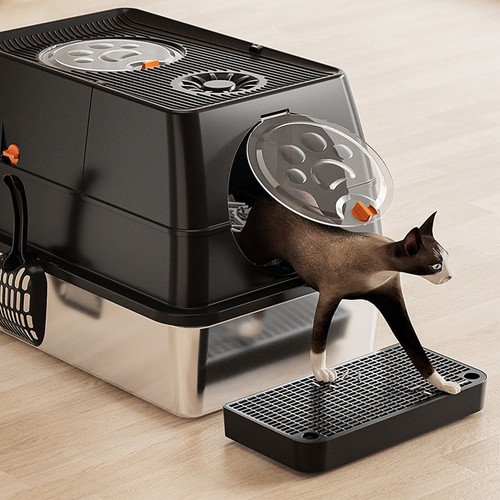 Bac litière pour chat en - à,
