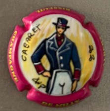 1 Capsule de champagne Palm, Peinte à La Main ALBERT DE MILLY, CABARET 2020