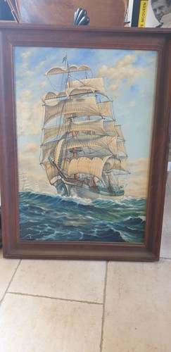 Jolie marine huile - bois, a