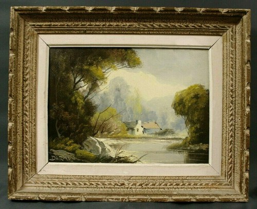Tableau paysage rivière - à,