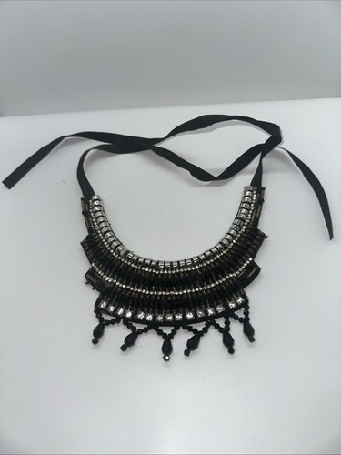 Beaded rhinestone statement - rhinestone,