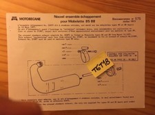 Motobécane Motoconfort mobylette 85 88 échappement parts list catalogue 1977