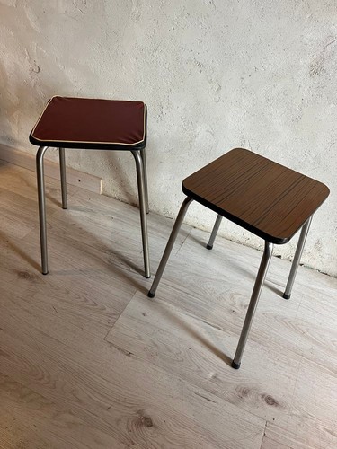 Lot tabourets vintage - 2,