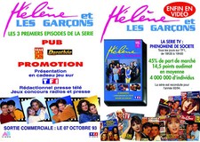 1 Planche publicitaire  "HELENE & les GARCONS" du CLUB DOROTHEE, 21 X 29,7 cm