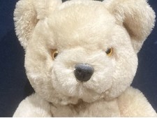 Ancien ours en peluche beige