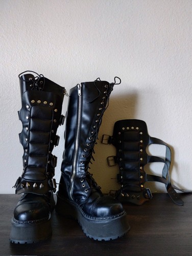 Demonia leather platform - w9,