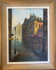 Huile sur toile Faure – École moderne XXe, Londres ou Paris, 38x48cm