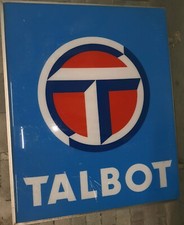 Grande enseigne 2m50 x 1m80  Talbot double face no peugeot citroen renault samba