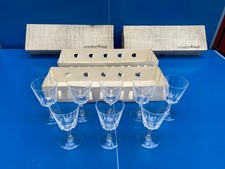 8 Verres à pieds Cristal d'Arques Taillé modèle VERSAILLES grand modèle 25 cl