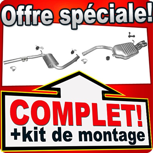 échappement pour audi - a4, (b7)