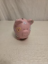 Tirelire Cochon Rose Coeur Bibelot Décoration Collection 9.7 cm