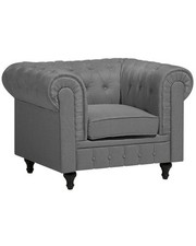 Fauteuil en Tissu Gris Clair
