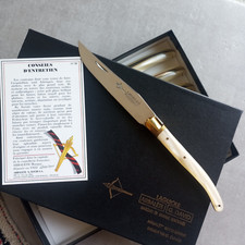 6 couteaux de table Laguiole G. David Arbalète . comme NEUF