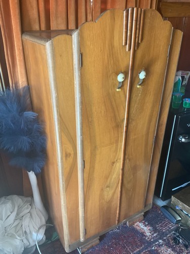 Antique solid wooden armoire - antique,