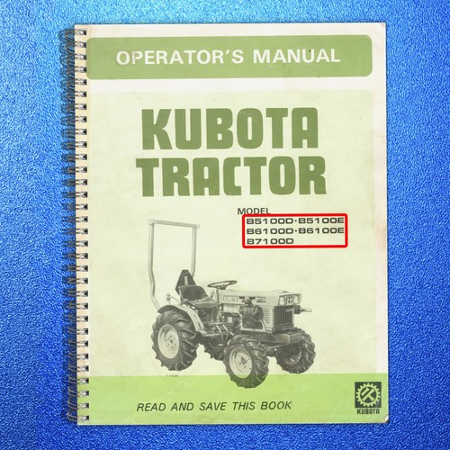 Kubota b5100d b5100e b6100d - kubota,